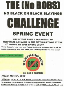 NO BOBS Challenge Flyer